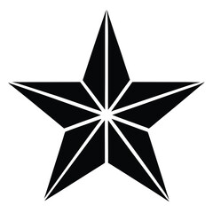 star icon vector icon  on white background
