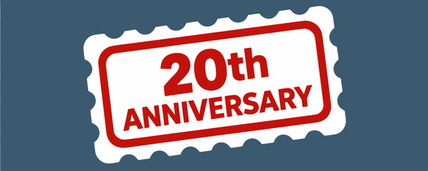 20th Anniversary Celebration Ticket Design