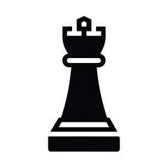 Chess Rook Flat Icon