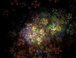 Imaginatory fractal abstract background Image
