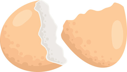 Organic waste, food compost collection isolated on white background. Banana and watermelon rind, fish bone and apple stump vector illustration