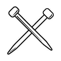 Vector Illustration of Two Nails Icon