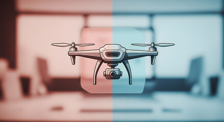 Drone Technology Illustration: Precision and Innovation