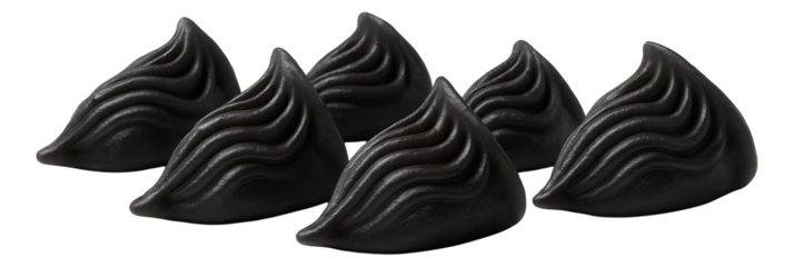 Khachapuri dough rolled into a spiral, showing layers and texture.