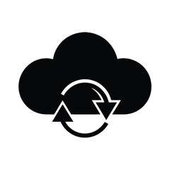 Cloud With Sync Arrows Icon