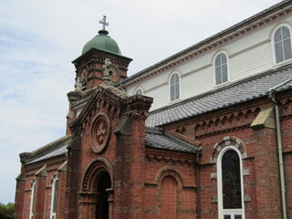 長崎県平戸市、竣工1918年、レンガ造及び木造の田平天主堂