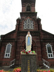 長崎県平戸市、竣工1918年、レンガ造及び木造の田平天主堂