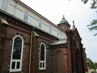 長崎県平戸市、竣工1918年、レンガ造及び木造の田平天主堂