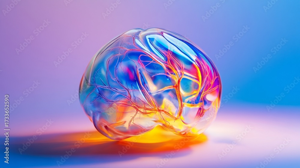 Sticker a vibrant translucent orb with intricate colorful designs. this artwork captures the essence of crea