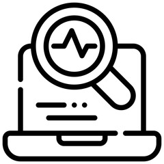 finding search magnifying signal system simple line icon