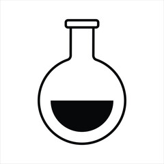 Chemical Laboratory Equipment Design Elements Illustration