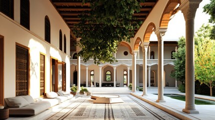 Serene Courtyard: Architectural Marvel of Ottoman Design