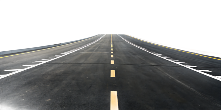 Cityscape highway road leading to future isolated on a white background png