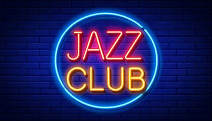 Obraz premium Neon sign for a jazz club