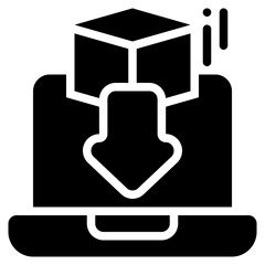 install setup system package program solid glyph icon