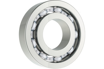 Ball bearing, side view, transparent background