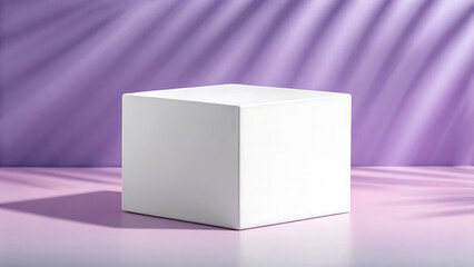 white box on black background