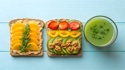 Concept of food diet, longevity, and fiber maxxing. healthy meal prep concept featuring overnight oats