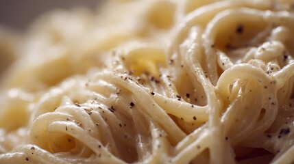 Creamy Cacio e Pepe Pasta - A Close-Up of Italian Comfort Food.
