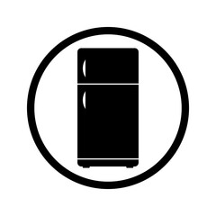 Refrigerator icon isolated on transparent background