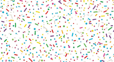 A vibrant and festive background filled with a multitude of colorful sprinkles.