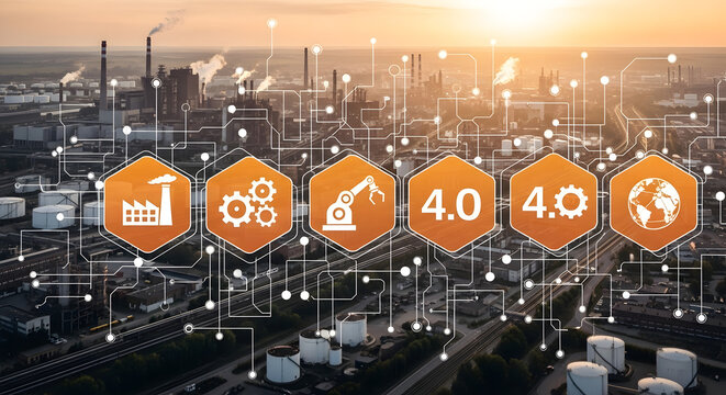 Industry 4 0 Smart Factory with Industrial Automation and Digital Transformation