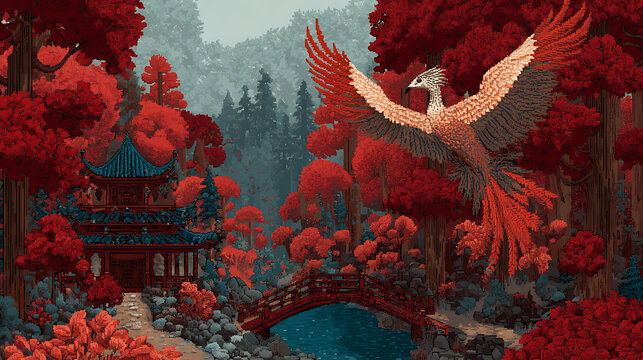red dragon on a roof
