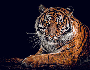 Majestic Tiger Close-Up: Stunning Wildlife Photography-[GPEG]