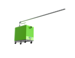 Green Industrial Humidifier for Mushroom Cultivation. Precision Humidity Control in Controlled Environments. Essential Agricultural Fogger for Optimized Grow Rooms. Pengembun Budidaya Jamur.