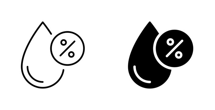 Air Humidity icon stock illustration