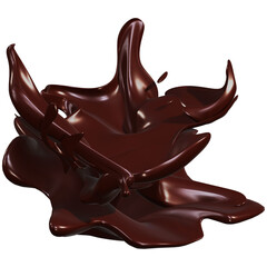 Chocolate  liquid Element decoration