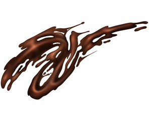 Chocolate  liquid Element decoration