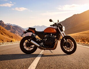 motorcycle on the road in the country