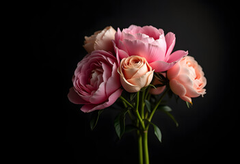 Fototapeta premium Pink and Peach Blooms