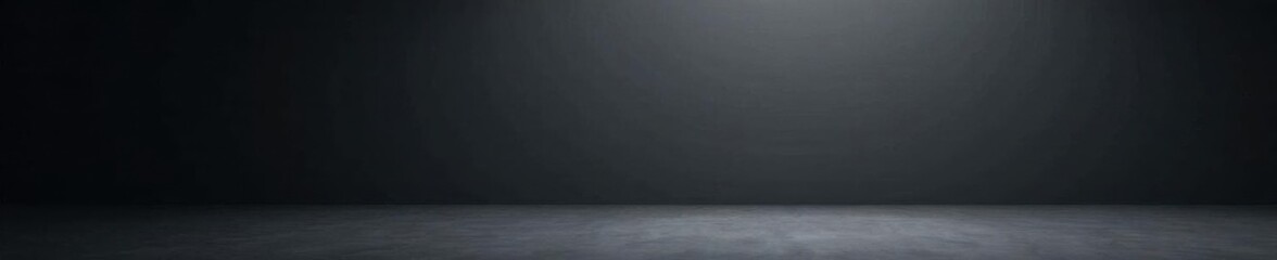 Empty, dark grey studio Gradient backdrop highlights product , clean, advertising, merchandising