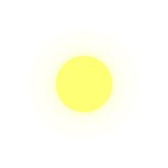 An abstract yellow sun symbol  like a glossy web icon or blank orange button