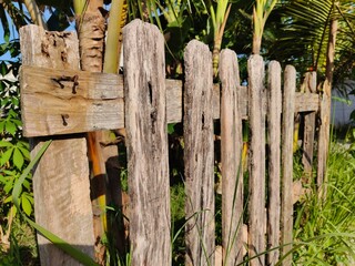 background of an old wooden fence