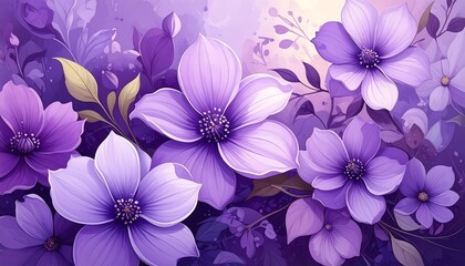 Lush purple floral display