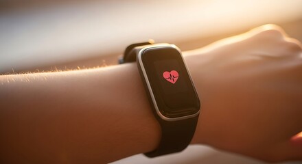 Smartwatch with Heart Rate Monitor for Tracking Health and Fitness