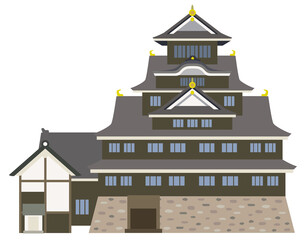 岡山城　日本の城　天守　岡山県