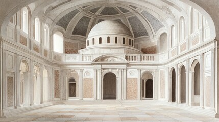 Fototapeta premium Grand Palace Interior: Architectural Marvel