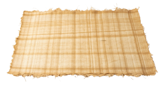 Papyrus sheet for writing ancient text isolated PNG with Transparent Background