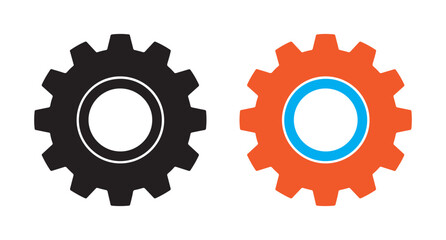 gear wheels isolated on white background. vector illustration eps 10