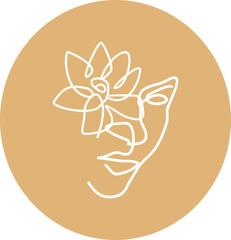 Woman Continous Line Art