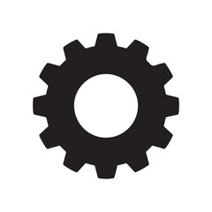 Gear setting icon of isolated on white background. vector illustration eps 10

