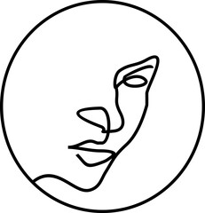 Woman Continous Line Art