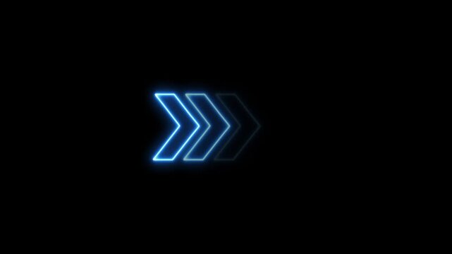 Neon arrow sign animation. directional neon arrow icon Neon Arrow Sign Animation Directional arrow Icon Motion