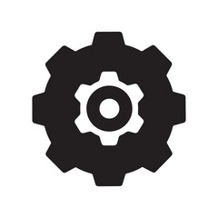 Settings Gear Icon Isolated on White Background. vector illustration eps 10