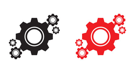 
Gear icon set, Gear wheel symbol. vector illustration eps 10