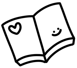 Smiling Book Doodle